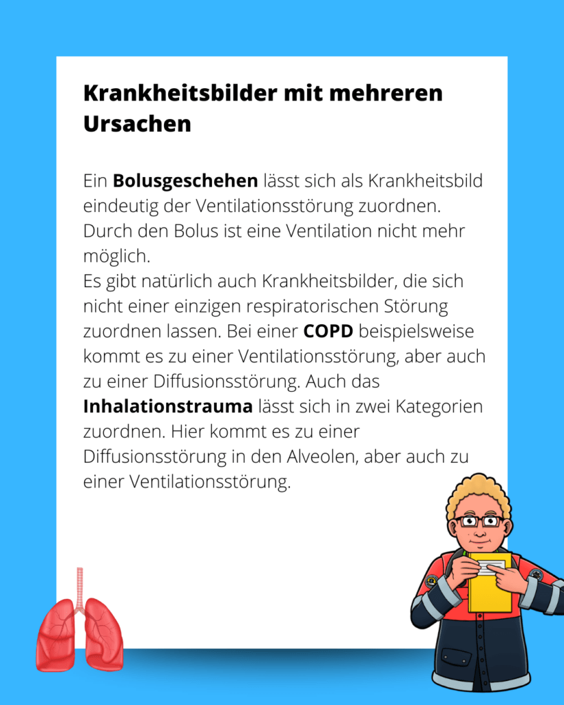 Kategorisierung respiratorischer Störungen 8 Krankheitsbilder mit mehreren Ursachen